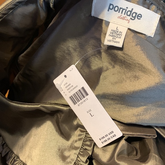 ✨ Anthropologie Short-Sleeve Collared Taffeta Mini Dress Sz L - Picture 6 of 6